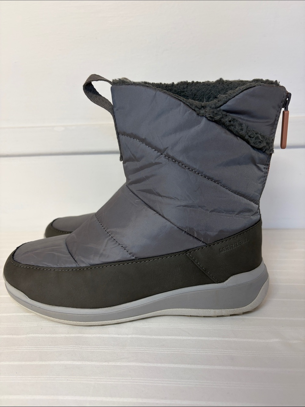 Merrell Snowcreek Sport Mid Zip PLR WP Winter Boots women’s size 7.5